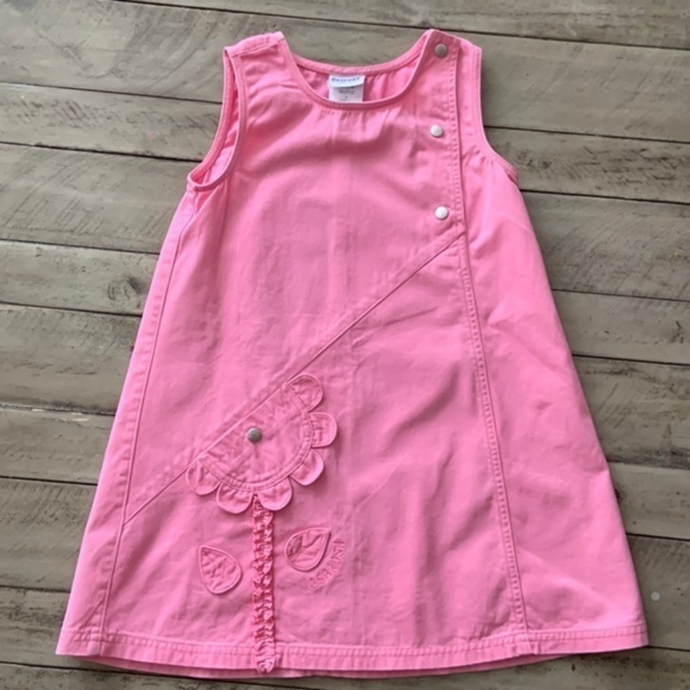 Vintage Oshkosh Pink Jean Jumper Size 6